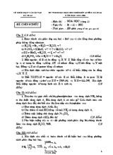 Kỳ thi chọn học sinh giỏi lớp 12 tỉnh cà mau năm học 2005-2006 môn thi  hoá học